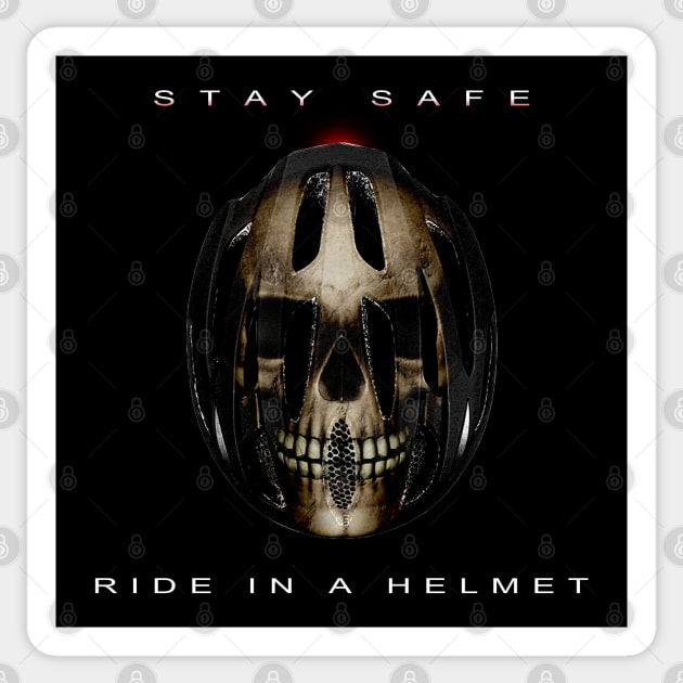 Stay safe ride in a helmet Sticker by Nazar